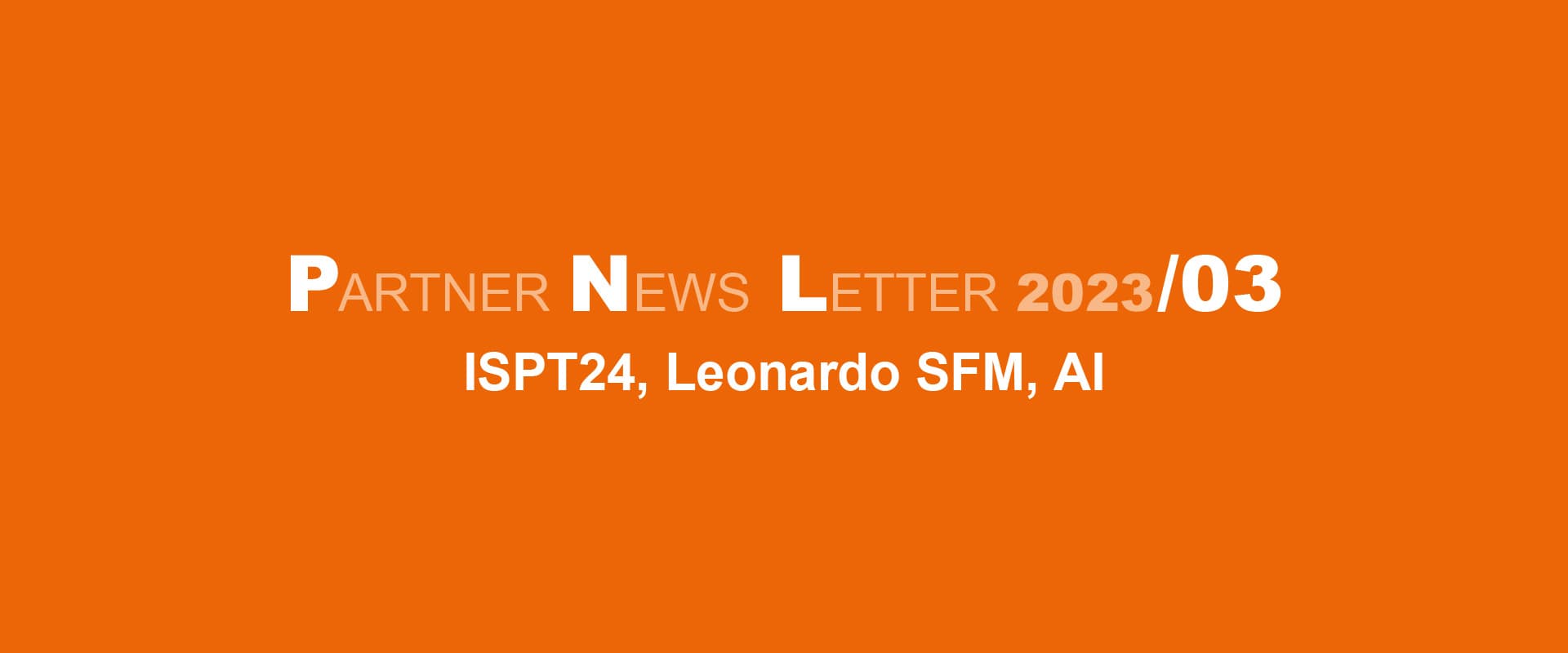 PNL 2023/03 ISPT24, Leonardo SFM, AI